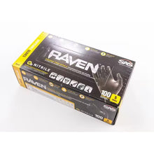 Load image into Gallery viewer, (100) Disposable Powder - Free Nitrile Gloves | SAS Safety Raven™ | Size Options - WheelchairStrap.com