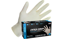 Load image into Gallery viewer, (100) Powder - Free Disposable Latex Gloves | SAS Safety Dyna Grip® - WheelchairStrap.com