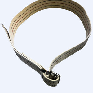 Gait Belt w/ Metal Buckle & 2" Cotton Webbing wheelchairstrap.com