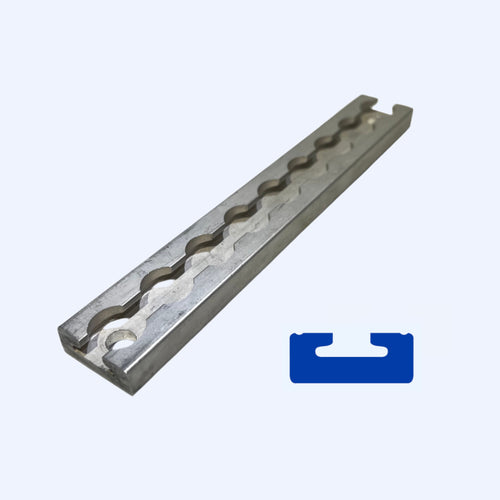 HD L-Track Section, Non-Flanged, with two 3/8