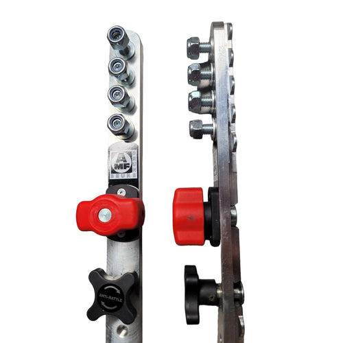 AMF Bruns Aluminum Guide Rail for AMF-Bruns L-Track - Lockable | 2 PACK AMF Bruns