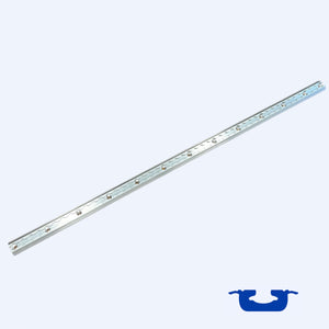 100" L-Track Section, Undrilled, OMNI Flange Series | FEF753-01 WheelchairStrap.com