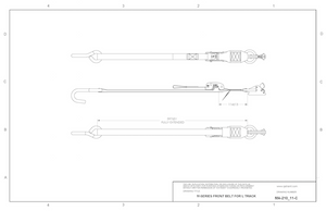 Manual Wheelchair Securement Strap w/ Cam Buckle & A-track Fitting | MA-210/11-C WheelchairStrap.com