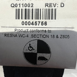 Q'Straint QRT-360 Retractor Mounted with L-Track Fitting | Q011012 Q'Straint