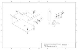 Q04BR017 q'straint qlk wheelchair docking system bracket
