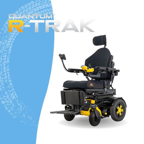 Q04BR149 | Quantum Rehabbed R-Trak QLK Bracket | (Side Entry 2nd Row) wheelchairstrap.com