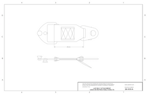 Q’Straint Shoulder Belt Male Pin Adapter | Q8-3030-A Q'Straint
