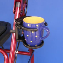 Load image into Gallery viewer, Adjustable Foldaway Drink Holder for Rolling Walker | A001P - WheelchairStrap.com
