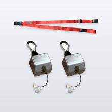 Load image into Gallery viewer, AMF Bruns Electric Securement &amp; Lap Belt Bundle 11.8 Ft | H450240C1 + H 450 199 - WheelchairStrap.com