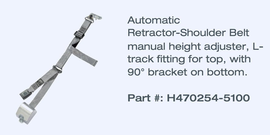 AMF Bruns Retractable Shoulder Belt w/ Height Adjuster ...