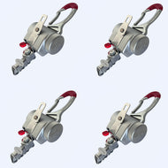 AMF Bruns PLATINUMSERIES - PROTEKTOR® - System Wheelchair and Restraints - 4 PACK KIT - WheelchairStrap.com