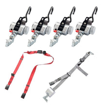 Load image into Gallery viewer, AMF Bruns PROTEKTOR 2.0 SilverSeries 4-Point WTORS Kit | Retractor Shoulder Belt | J-Hook / L-Track - WheelchairStrap.com