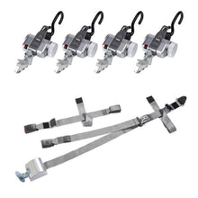 Load image into Gallery viewer, AMF Bruns PROTEKTOR 2.0 SilverSeries – Set of 4 Retractors with 3-Point Occupant Belt | K530228-3100HL - WheelchairStrap.com