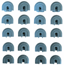 Load image into Gallery viewer, End Cap for Flange Series L - Track 20 PACK GREY | QC06088 - WheelchairStrap.com