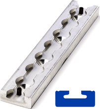 Load image into Gallery viewer, FE200761 | 8" L - Track Section, Non - Flanged, with 1/4" Countersunk Mounting Holes - WheelchairStrap.com