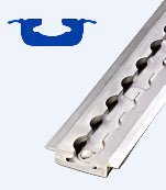 Load image into Gallery viewer, FE200765 | 9" L - Track Section, Flanged, with 3/8" Mounting Holes - WheelchairStrap.com