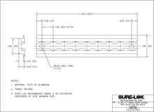 Load image into Gallery viewer, FE200765 | 9" L - Track Section, Flanged, with 3/8" Mounting Holes - WheelchairStrap.com
