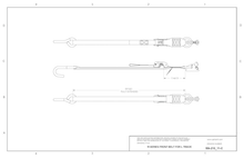 Load image into Gallery viewer, Manual Wheelchair Securement Strap w/ Cam Buckle &amp; A - track Fitting | MA - 210/11 - C - WheelchairStrap.com