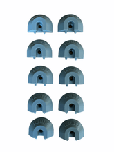 Load image into Gallery viewer, OMNI End Cap - Surface Angle L - Track 10 PACK GREY | QC06089 - WheelchairStrap.com