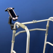 Load image into Gallery viewer, Open Face Smart Phone Holder for Walkers &amp; Rollators | W009OF - WheelchairStrap.com