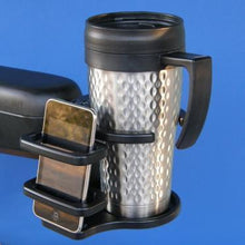 Load image into Gallery viewer, Power Wheelchair Combination Cell Phone / Adjustable Drink Holder | A0015A - WheelchairStrap.com