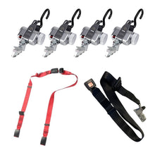 Load image into Gallery viewer, PROTEKTOR 2.0 SilverSeries – Set of 4 Retractors with Lap and Shoulder Belts | K530217-1010HL - WheelchairStrap.com