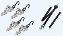 Load image into Gallery viewer, QRT Deluxe Kit w/ Retractable Shoulder/Lap Belt and L - Track Fittings | Q - 8107 - A1 - L - WheelchairStrap.com