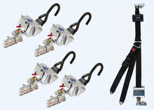 Load image into Gallery viewer, QRT Deluxe Retractor System (L Track) with Retractable Height Shoulder Belt | Q - 8106 - L2 - WheelchairStrap.com