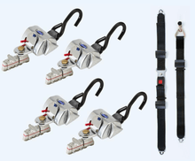 Load image into Gallery viewer, QRT Standard Semi - Automatic, retractor wheelchair tie down  Lap &amp; Shoulder Belt | Q - 8200 - AT - L - WheelchairStrap.com
