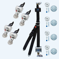 Q'Straint 4 QRT Max Retractors Slide 'N Click HR131 Retractable Lap & Shoulder / Retractable L | Q - 8306 - SC |