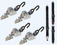 Load image into Gallery viewer, Q'Straint 4 QRT Max Retractors w/ Manual Lap &amp; Shoulder Belt | Q - 8300 - AT - L - WheelchairStrap.com