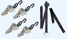 Load image into Gallery viewer, Q'Straint 4 QRT Max Retractors w/ Retractable Shoulder &amp; Lap Belt | Q - 8300 - A1 - HR - L - WheelchairStrap.com