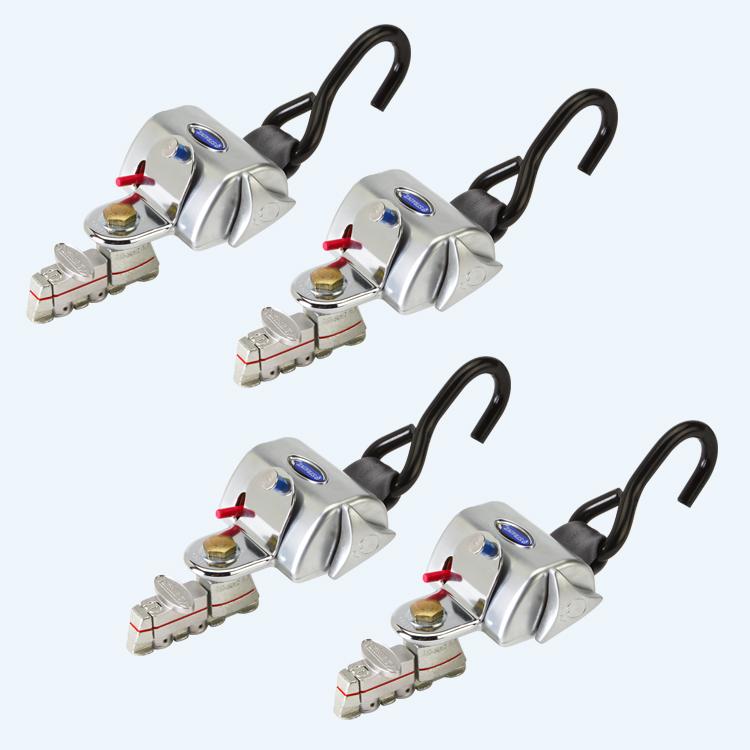 Q'Straint 4 QRT Standard Retractors with L-Track Fittings | Q-8201-L