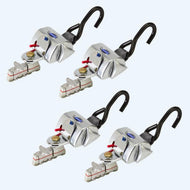 Q'Straint 4 QRT Standard Retractors with L - Track Fittings | Q - 8201 - L - WheelchairStrap.com