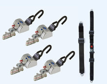 Load image into Gallery viewer, Q'Straint L - Track Retractor Tie - Down Kit w/ Manual Lap &amp; Shoulder Belt | Q - 8300 - AP - L - WheelchairStrap.com