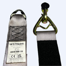 Load image into Gallery viewer, Q'Straint M - Series Non - Retractable Shoulder Belt with L - Track Top Fitting | ML - 410 - WheelchairStrap.com