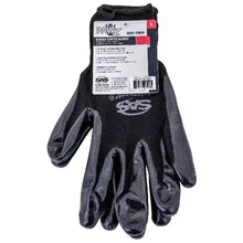 Load image into Gallery viewer, SAS Safety PawZ® Small Nitrile Coated Palm Gloves | Black - WheelchairStrap.com