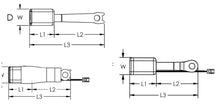 Load image into Gallery viewer, Special Cable Extension Assembly. For Toyota Buckle | Q5 - 6300 - B3 - WheelchairStrap.com