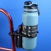 Load image into Gallery viewer, Walker/Wheelchair Combo Extra Large Drink/Smart Phone Holder SnapIt! | W0014CG - WheelchairStrap.com