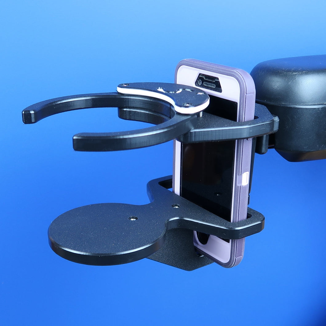 Scooter Combo Smart Phone and Adjustable Drink Holder Left Hand | A0015CLA SnapIt!