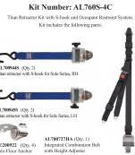 TITAN700 Retractor Kit & Occupant Restraint | S-Hooks & L-Track | AL760S-4C-SNC Sure-Lok