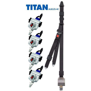 TITAN800 Retractor Kit with Occupant Restraint | S-Hooks & L-Track | AL812S-4C Sure-Lok