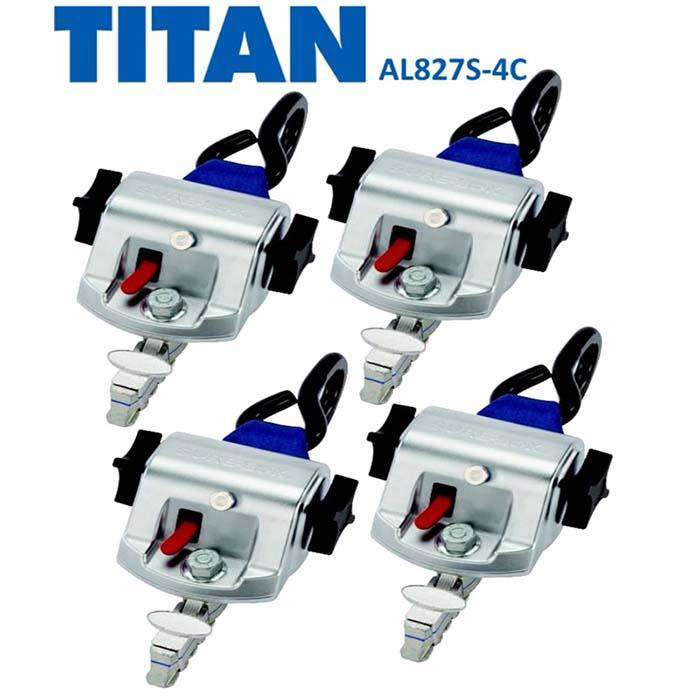 TITAN800 Retractor Kit | J-Hooks & L-Track | AL827S-4C Sure-Lok