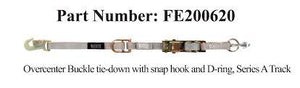 FE500 Wheelchair Overcenter Buckle Strap for A Track Sure-Lok