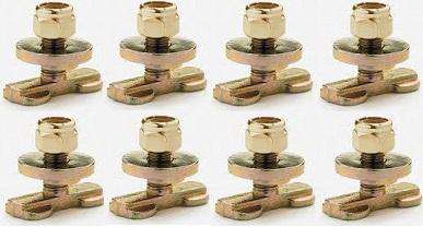 Series L Track Double Lug Stud Fitting 8 Pack| FE200739 Q'Straint & Sure-Lok