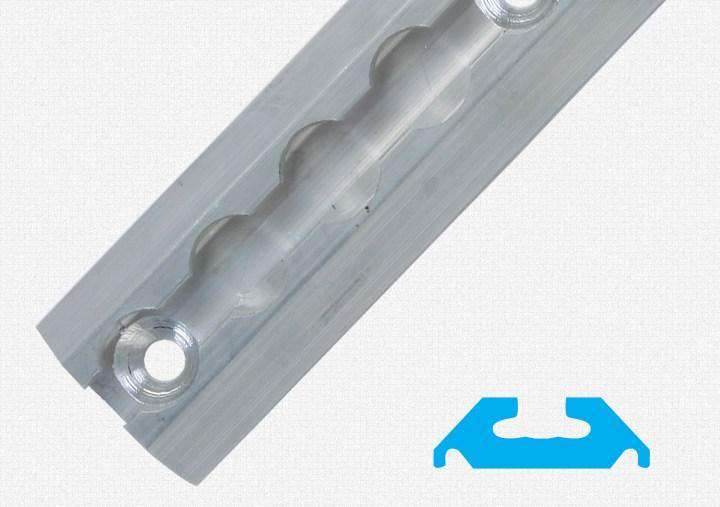 Surface Angled Series L-Track Pre-Drilled | FE752NA48-04-3 | VanMurphy Q'Straint & Sure-Lok