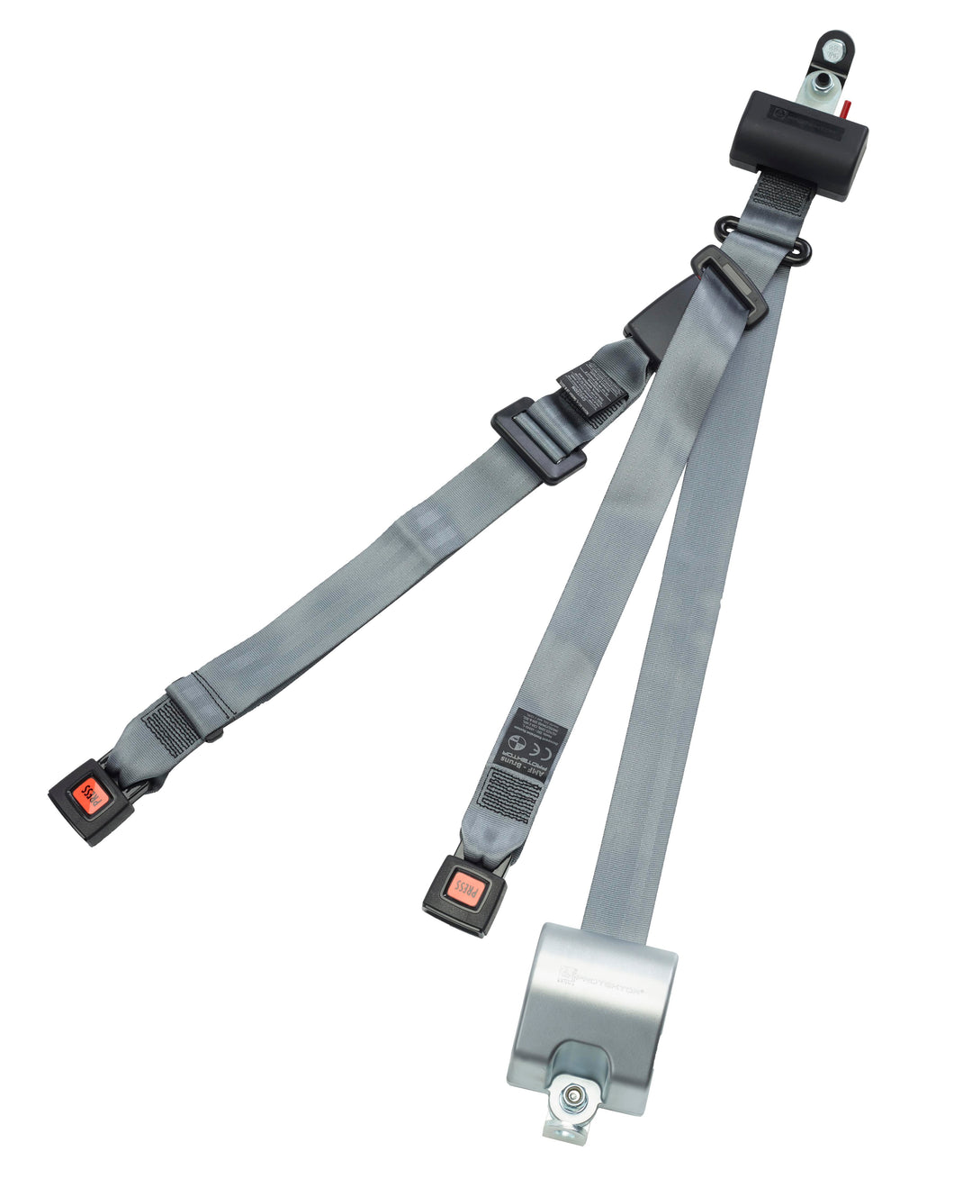 Automatic 3 Point Retractor 40˚ bracket retractable height adjuster, L-track fitting | H370231-3241 AMF Bruns