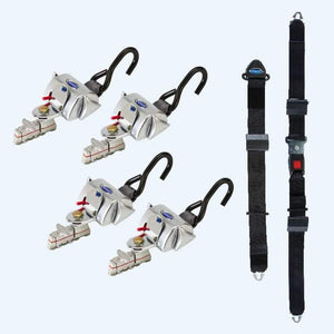 QRT Deluxe Kit with Regular Lap and L-Track Shoulder Belt, Mounted for L-Track Anchorages | Q-8100-AT-L Q'Straint