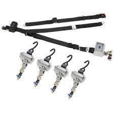 QRT Deluxe Retractor System (L Track) with Retractable Height Shoulder Belt | Q-8106-L Q'Straint