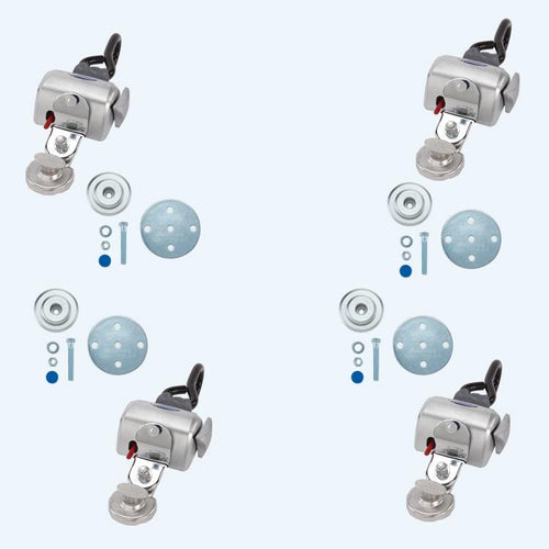 4 QRT Standard Retractors with Slide 'N Click Fittings | Q-8201-SC Q'Straint